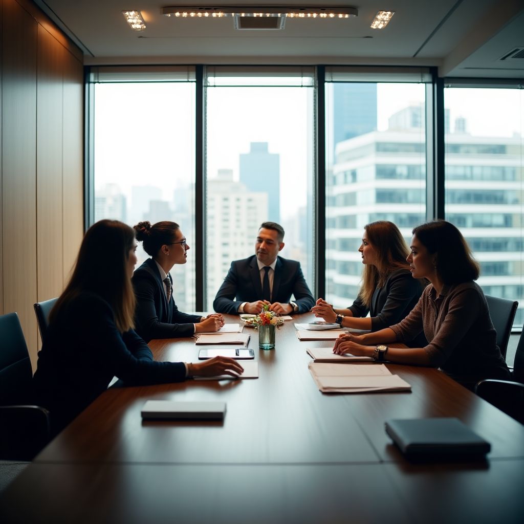 Equipo de SecuBank en reunión estratégica